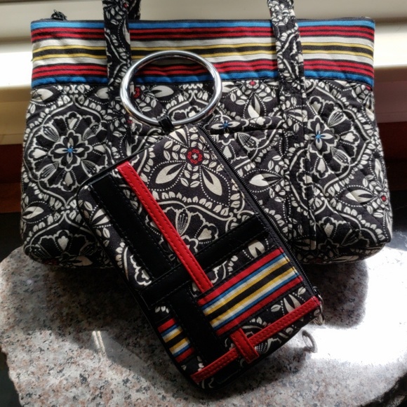 Vera Bradley Handbags - Vera Bradley bag with matching clutch